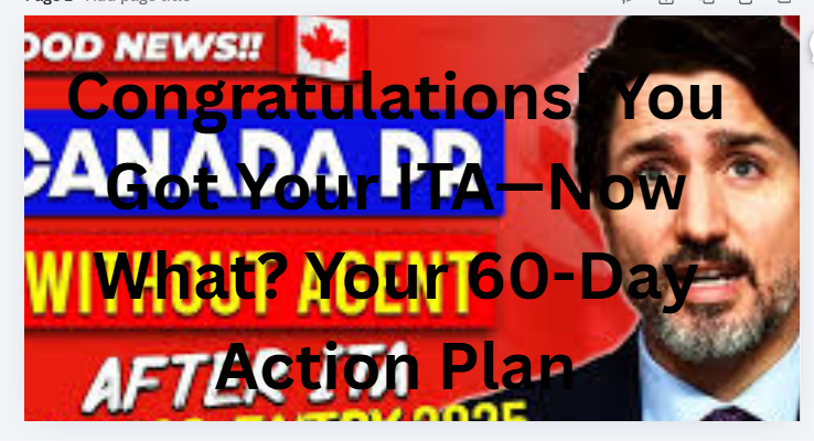 Congratulations! You Got Your ITA—Now What? Your 60-Day Action Plan